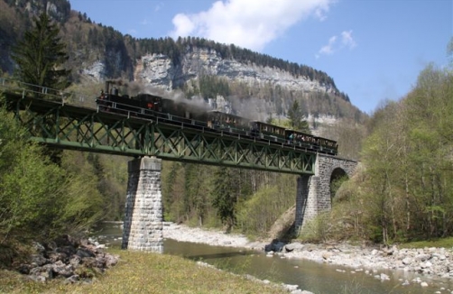 Bregenzerwaldbahn "Wälderbähnle" in Benzau