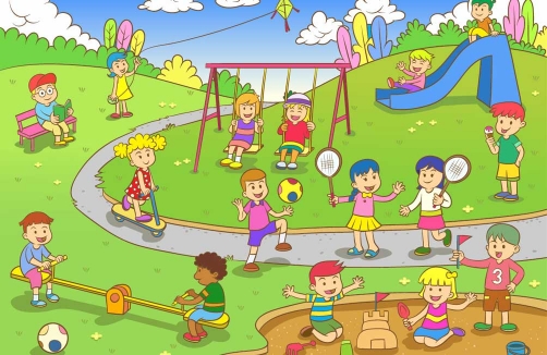 Kinderspielplatz im Herklotzpark