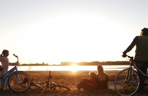 Burgenland Tourismus / steve.haider.com - Fahrrad Familie