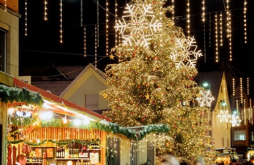 Eislaufen am Sparkassenplatz in Bregenz