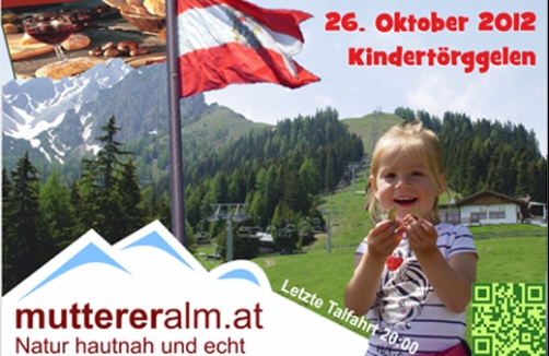 Kinder Törggelen auf der Muttereralm