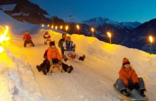 Winterrodeln im Gasteinertal