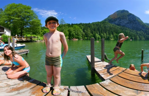 Schwimmvergnügen Gleinkersee bei Windischgarsten