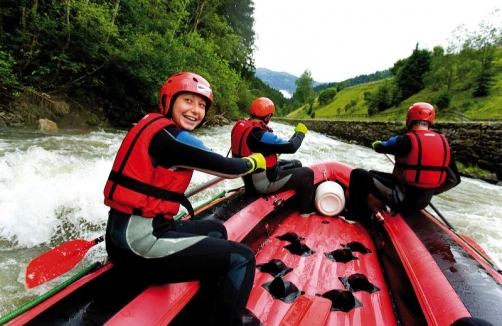 Rafting auf der grünen Mur