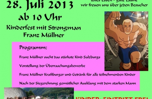 Kinderfest mit Strongman Franz Müllner