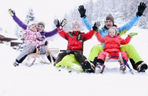 Rodeln auf der Kala Alm