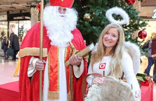 Nikolaus im Q19 Einkaufsquartier Döbling