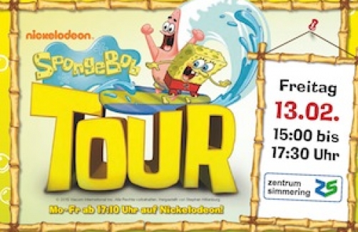 Robert Steiner und Spongebob Schwammkopf im EKZ Simmering