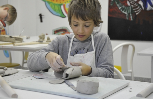 Kinder Keramik Kurs im Kunstmuseum Waldviertel