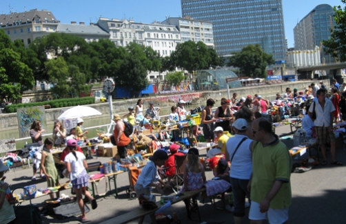 Kinderflohmarkt am Donaukanal Wien