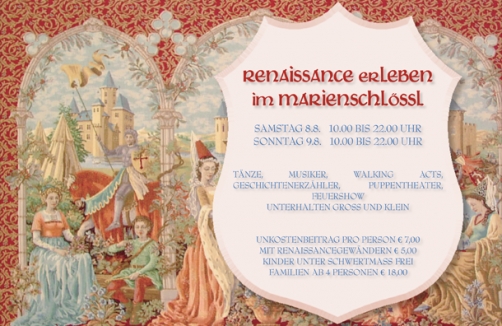 Renaissancefest im Marienschlössl