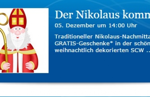 Der Nikolaus in der SC Wels