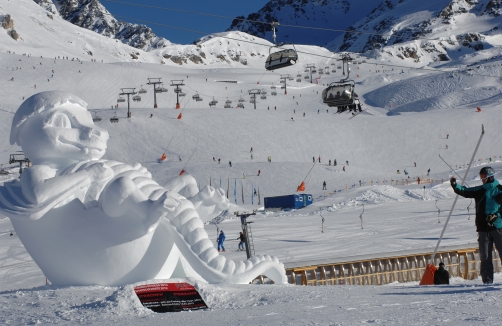 Schneeskulpturenwettbewerb in Ischgl