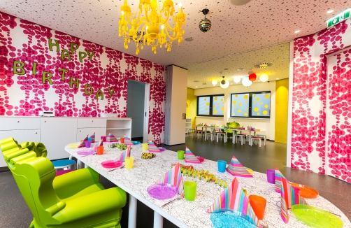 Kindergeburtstagsparty im Planet Lollipop huma eleven