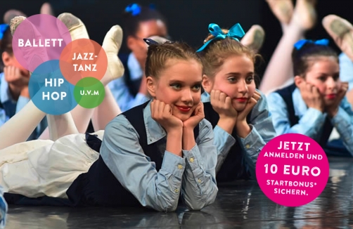 Kostenlose Schnuppertage in Ballett, Jazz-Tanz, Hip-Hop u.v.m.