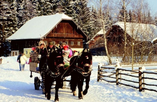 Winteridylle im Salzburger Freilichtmuseum