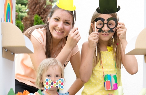 Kunterbunter Kindergeburtstag inklusive Basteln & Kinderschminken