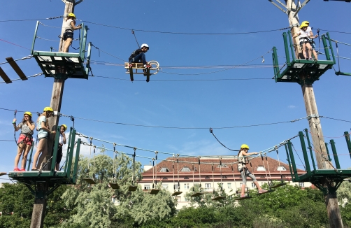 Schulausflug in den Donauinsel Kletterpark