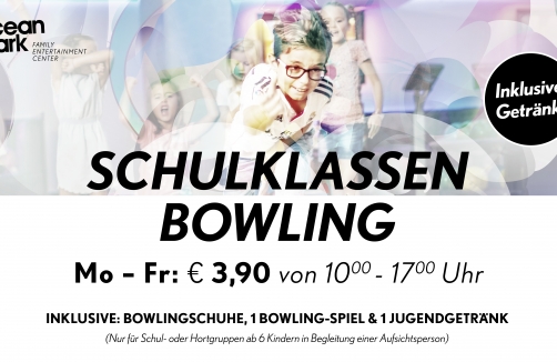 Schulklassen Bowling im ocean park Wien