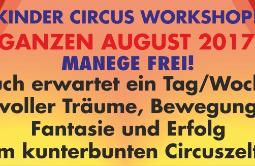 Kinder-Circus-Workshop! Kinder machen Circus!