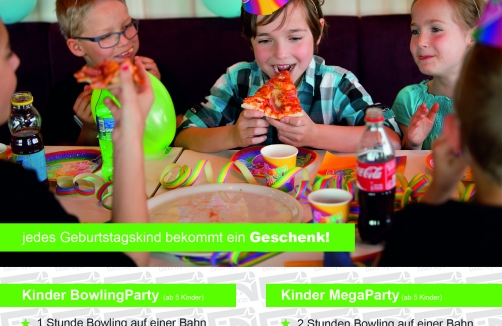 Kindergeburtstag im Bowling im Centertainment21