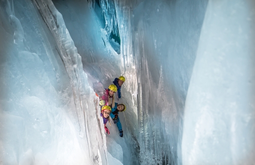 Natur Eis Palast im Hintertuxer Gletscher