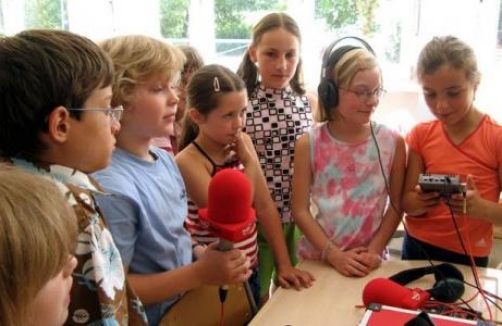 Kinderworkshop in der Radiofabrik Salzburg