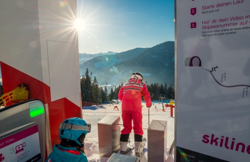 Skifahren am monte popolo in Eben im Pongau