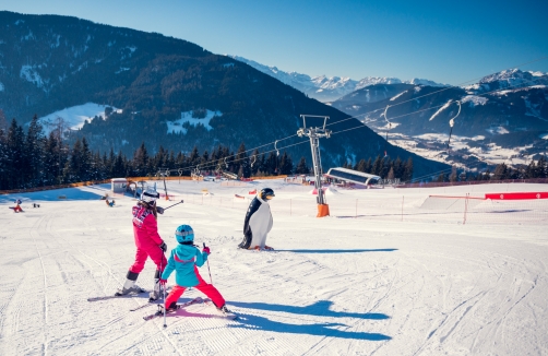 Skifahren am monte popolo in Eben im Pongau