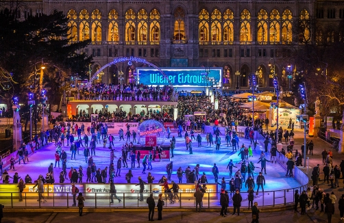 Wiener Eistraum vor dem Wiener Rathaus