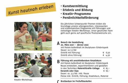Schulprogram Das Kunstmuseum Waldviertel