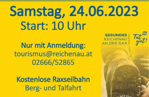 WanderErwachen auf der Raxalpe im Rahmen eines Gesundheitstages
