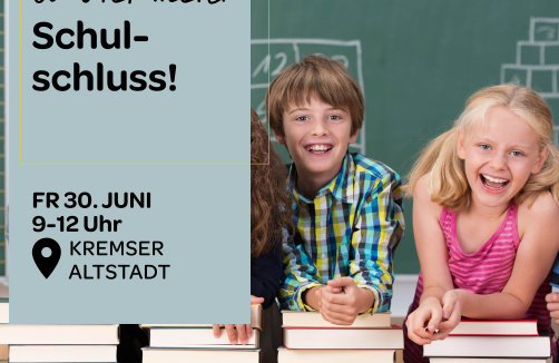 Schulschluss in der Kremser Altstadt