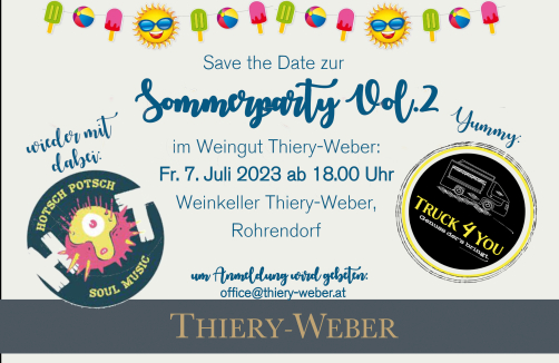 Sommer-Party im Weingut Thiery-Weber