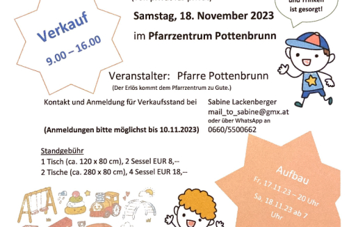 Pottenbrunner Kindersachen-Flohmarkt