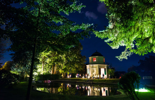 Die lange Nacht von Schloss Artstetten zu Vollmond