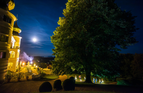 Die lange Nacht von Schloss Artstetten zu Vollmond