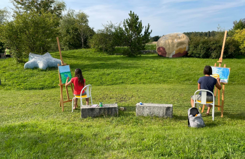Familien Malen im Skulpturenpark
