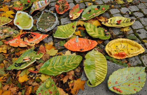 Kinder Keramik Kurs - „Bunte Herbstblätter“