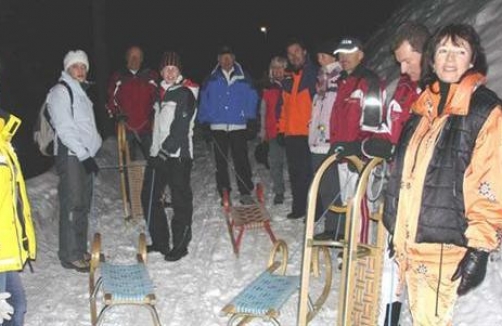 Winterrodeln in Heiligenblut am Großglockner